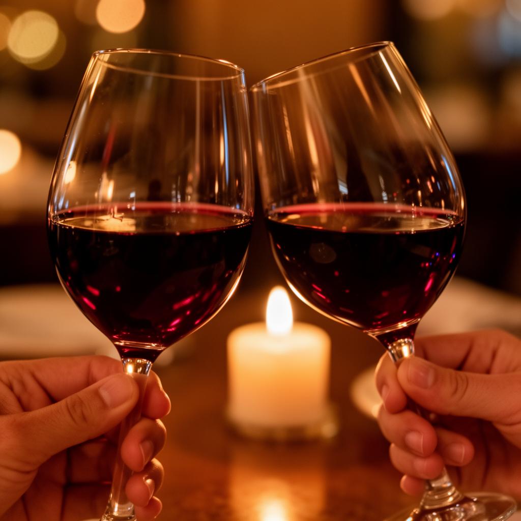 Două pahare de vin roșu